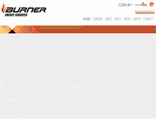 Tablet Screenshot of burnerenergy.com